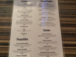 Sidebar Grill menu