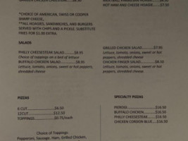 Four Fellas Grill menu