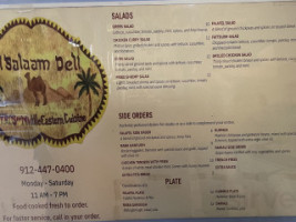 Al Salaam Deli menu