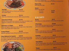 El Portal Mexican menu