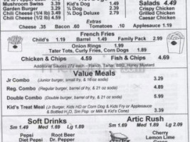 Dairy Queen Store menu