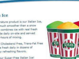 Rita's Ice Custard Happiness menu