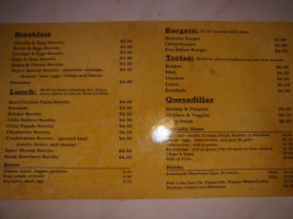 Yaya's Food Truck menu