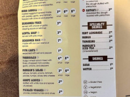 Mamoun's Falafel menu