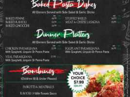 Scotto Pizza menu