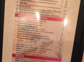 Yozu Sushi And Hibachi Grill menu