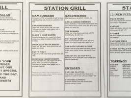 Station Grill menu