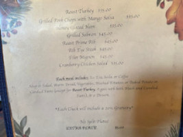 Tivoli Gardens menu