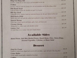 Johnny Ringos And The Depot Steakhouse menu