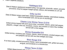 Hank Sauce menu