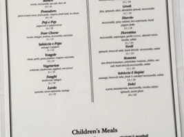 Panico's Bistro menu