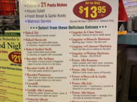 Martino's menu