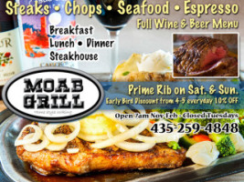 Moab Grill menu