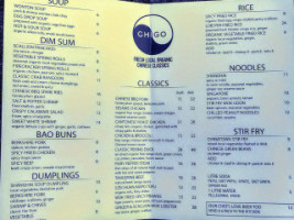 Chigo Chinese menu