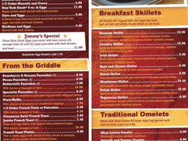 Red Star Diner menu