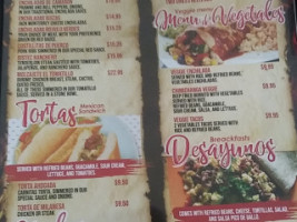 Mariscos. El Sinaloense menu