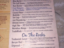 Salty’s Tiki And Beach Lounge menu