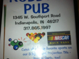 Robby's Pub menu