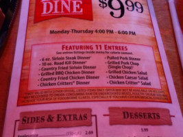 Texas Roadhouse menu