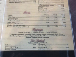 Ferraro's Pizzeria Pub menu