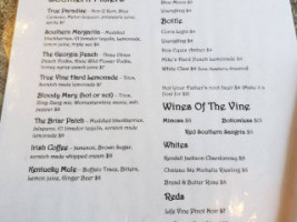 True Vine Southern Kitchen menu