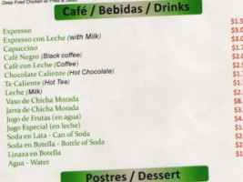 The Latin Grill menu