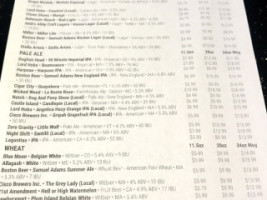 Kings Dining Entertainment menu