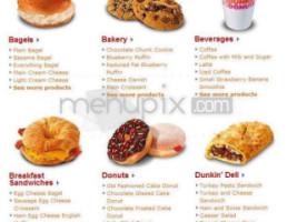 Dunkin' menu