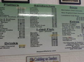 Keyport Fishery menu