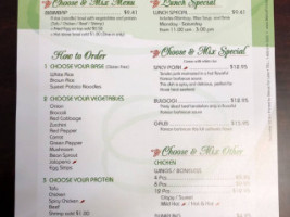 Choose And Mix Korean Food Hibachi Express menu