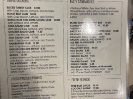 The Plaza Cafe And Diner menu