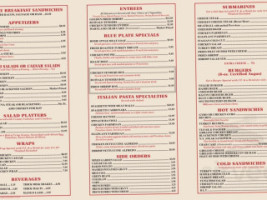 Tamber's menu