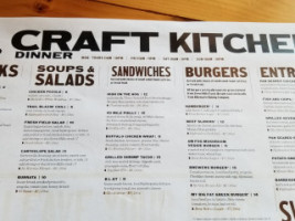 Three Notch'd Craft Kitchen Brewery menu