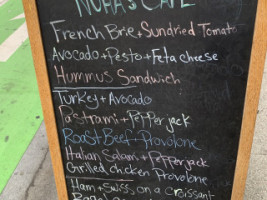 Nuha's Cafe menu