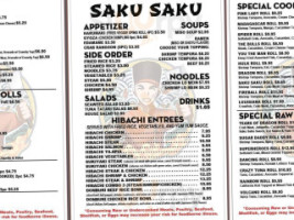 Saku Saku: Hibachi Sushi On Wheels menu