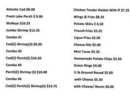 Triple Crown Sports menu