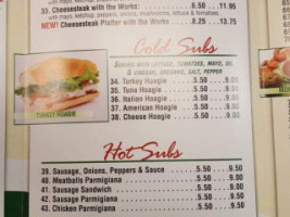 Castillo's Pizzería menu