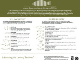 California Fish Grill menu