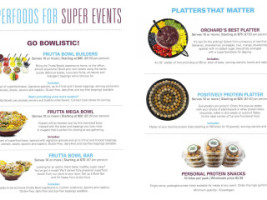 Frutta Bowls menu