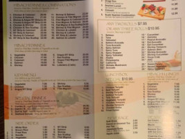 Aya Japanese Steakhouse menu