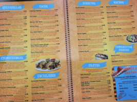 Los Tres Caminos menu