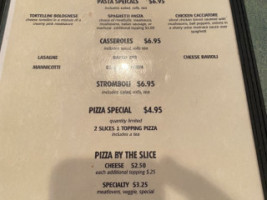 Tony's Pizza Pasta menu