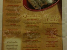 San Felipe Mexican Cuisine menu