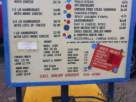 Hometown Hamburgers menu