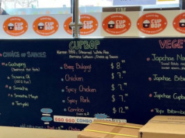 Gold Star Cupbop menu