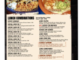 Don Tequila Mexican menu