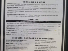 Sammie Jo's menu