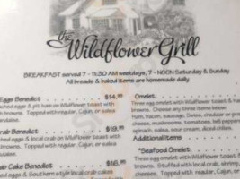 The Wild Flower Grill menu