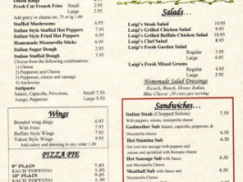 Luigi's Catering menu