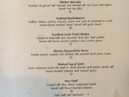 Nineteen At Awbrey Glen menu